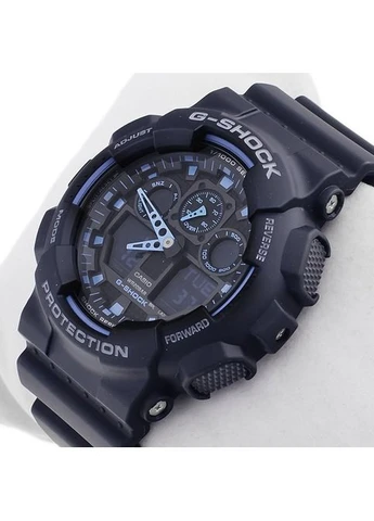 Наручные часы ударопрочные кварцевые G-Shock GA-100-1A2ER Оригинал для мужчин с полимерным ремешком Casio (401559265)