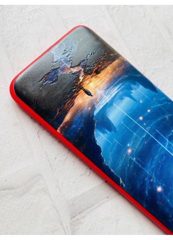 Чехол с красными боками на iPhone 12 Pro Max:: Космос (принт 244) Creative (360676364)