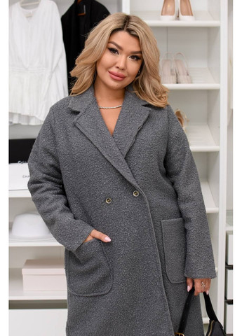 Графитовое демисезонное Пальто Україна