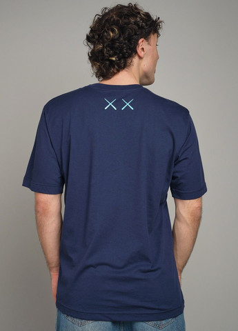 Синя чоловіча футболка з принтом 103372 Power