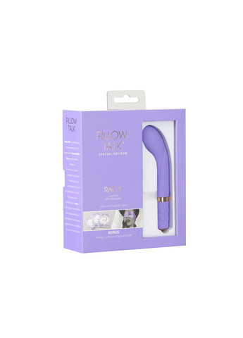Розкішний вібратор Racy Purple Special Edition, Сваровскі, пов’язка на очі+гра Pillow Talk (296627096)
