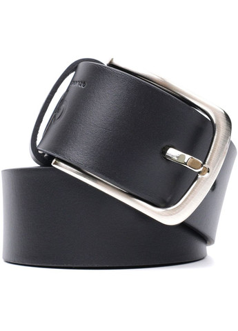 Стильный ремень под джинсы из натуральной кожи 11684 Черный Grande Pelle (337353375)