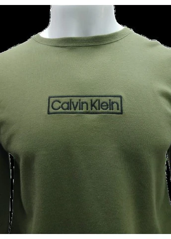 Мужская Пижама (свитшот + штаны) SleepWear Reimagined Heritage,Темно-Зеленый,С принтом на поясе Calvin Klein slim fit (370442206)