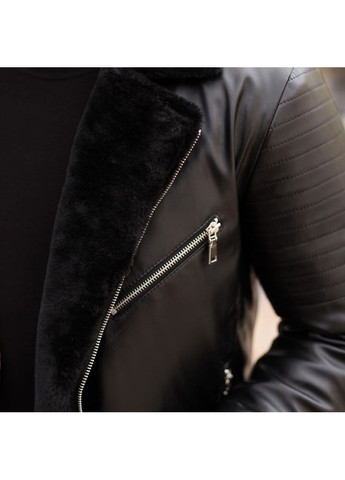 Чорна зимня куртка winter jacket v6 black чорний Pobedov