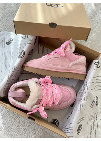 Кроссовки женские UGG Lowmel Sneaker Pink | Уггі Лоумел розовые демисезоны (377740585)