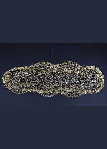 Люстра светодиодная подвесная LED светильник для квартиры на потолок лэд 27654 Золото 25-200х45х100 см. Sunnysky (364756240)