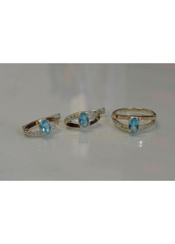 Срібний гарнітур з накладками із золота Silver Style (367268294)