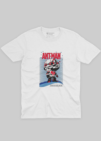 Белая демисезонная футболка для мальчика с принтом супергероя - человек муравей (ts001-1-whi-006-026-002-b) Modno