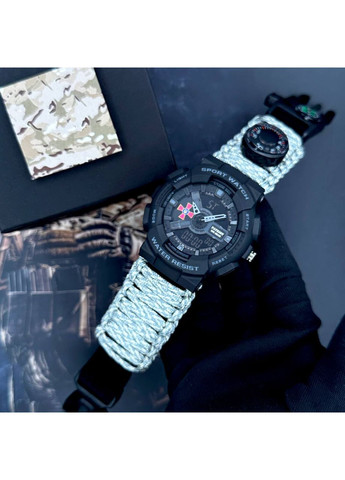 Наручний годинник 005BKSU Чорний Спортивний годинник для чоловіків з будильником та секундоміром ProDobro (367264812)