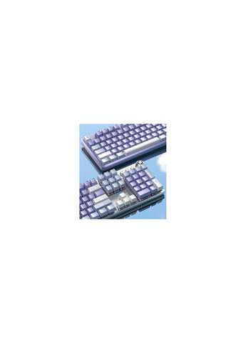 Клавиатура KRGD Blue USB UA (6948391234915) Aula f2088 pro mechanical white/violet + 9 purple keys (276706469)