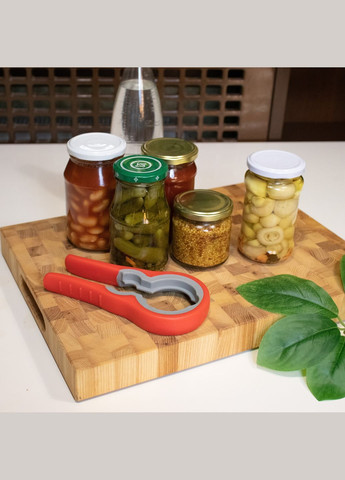 Багатофункціональна відкривачка євро ключ знімач для відкривання та закривання гвинтових кришок твіст та пляшок Kitchen Master (297982814)