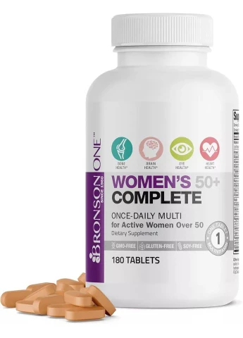 Витаминно-минеральный комплекс для женщин старше 50 лет ONE Women’s 50+ Complete (180 таблеток на 180 дней) Bronson (388881265)