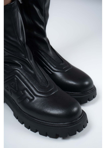 Зимние ботинки женские натуральная кожа черные 346886 Gifanni