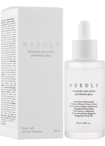 Відновлювальна ампульна сироватка з пантенолом Ampoule Real Active Panthenol Plus 50ml (940300-8105) Needly (368609585)
