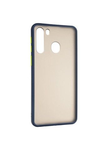 Чохол до мобільного телефона (00000079432) Gelius Bumper Mat Case for Samsung A215 (A21) Blue (366069420)