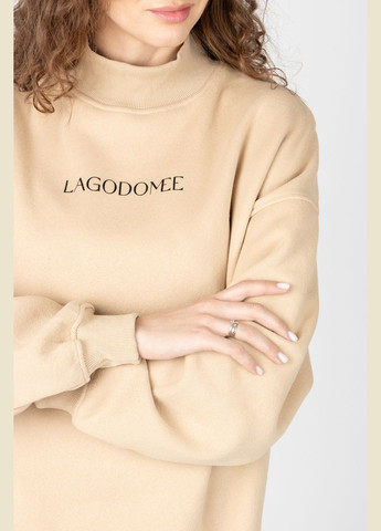 Бежевый женский свитшот цвет бежевый cb-00224073 LAGODOMEE (309020485)