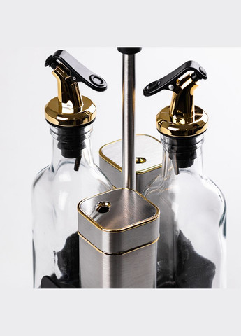 Набір для спецій на підставці 4 предмети пляшечки для олії та оцту TS Kitchen (315637325)