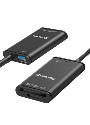 Зчитувач флеш-карт USB-C to USB 3.0/SD/MicroSD (CW-CR-02) Colorway (390762539)