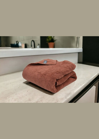 Рушник махровий ST-1 70х140 см. терракотовий Kayra теракотовий