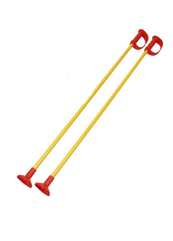 Детские лыжи с палками цвет красный ЦБ-00264979 ТехноК (306569292)