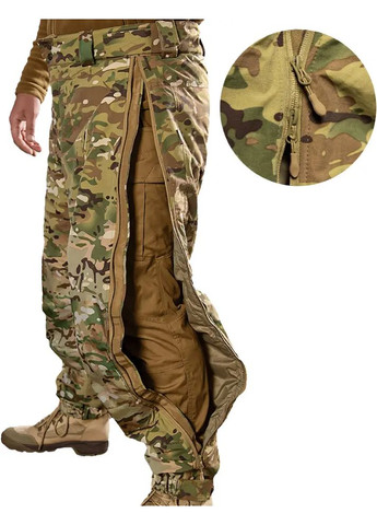 Комбинированные демисезонные брюки Camotec