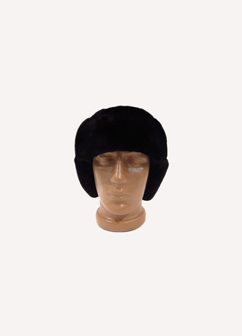 Шапка вушанка з пальтової тканини зі штучним хутром DAVANI 55016 No Brand шапка вушанка (315630578)