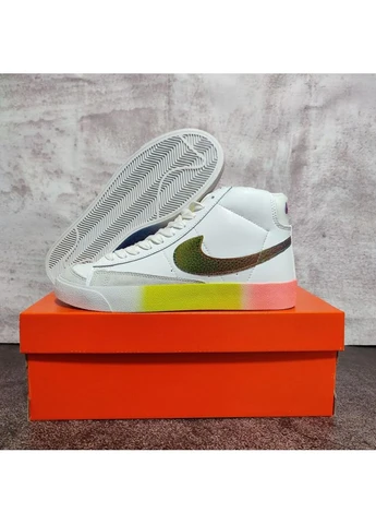 КРОСІВКИ ЖІНОЧІ NIKE BLAZER MID 77 MULTICOLOR НАЙК БЛЕЙЗЕР No Brand білі демісезони (368867402)