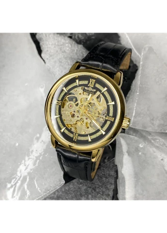 8173 All Black-Gold Leather No Brand (387399391)