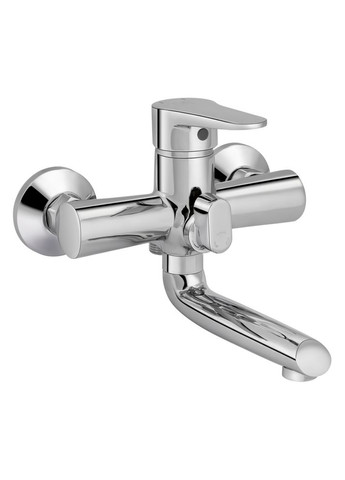 Змішувач для ванни Nicole з поворотним виливом (з душовим гарнітуром) (k35) LDNIC006CRM22139 Chrome LIDZ 006 (323485829)