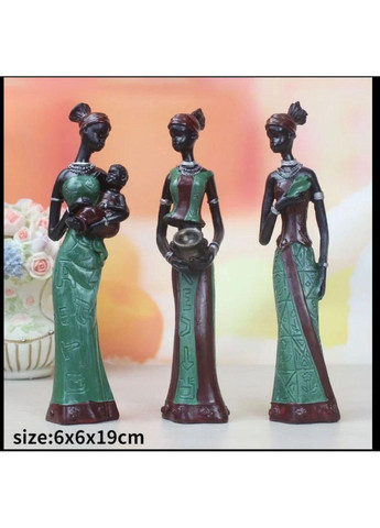 Набор статуэток африканских женщин 3 шт No Brand (295012694)