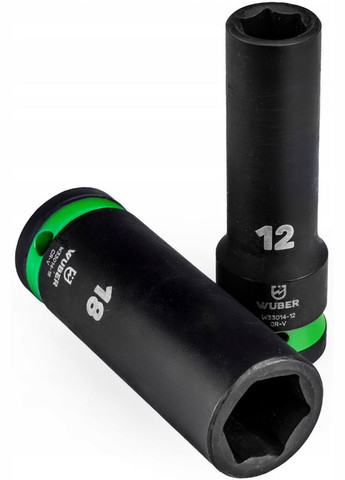 Набор ударных торцевых головок 1/2» 10-19мм Wuber (340072977)