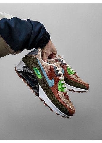 КРОССОВКИ ЖЕНСКИЕ NIKE AIR MAX 90 HEMP НАЙК АИР МАКС 90 No Brand белые демисезоны (367168647)