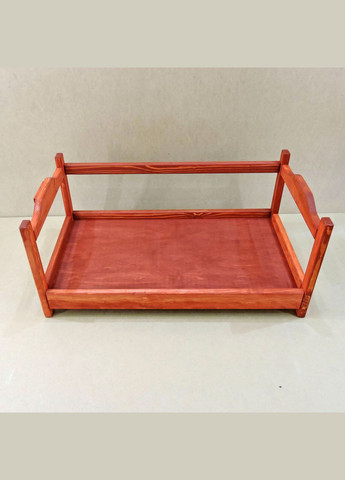 Лежак деревянный для собаки из дерева Рамзай 105х60 коралл (ЛЖК-10561214) No Brand (328450361)