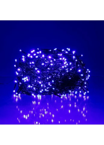 Гірлянда Різдвяна фея вулична 50 (м) 500 LED чорний провід Синій CF500L50MBBL Garlando (370802216)