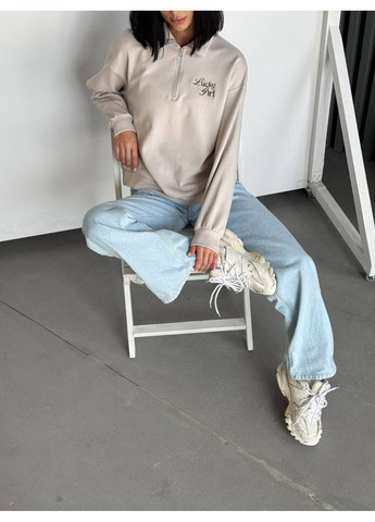 Світло-сірий жіночий світшот Avanti напис (354225595)