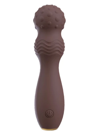 Силиконовый вибратор с универсальной головкой коричневого цвета Hazel You2Toys (382844948)