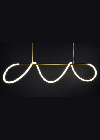 Люстра светодиодная потолочная LED светильник для квартиры на потолок лэд 27740 Латунь 54-84х35х150 см. Sunnysky (364502207)