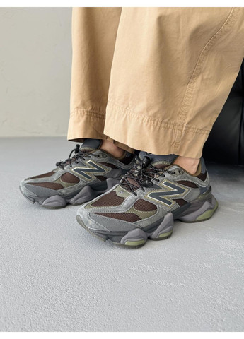 КРОССОВКИ ЖЕНСКИЕ NEW BALANCE 9060 GREY BROWN НЬЮ БЕЛАНС 9060 No Brand серые демисезоны (367167907)