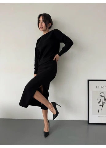 Женский костюм кофта и юбка миди Fashion (382028261)