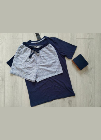 Піжама чоловіча домашній костюм одяг для дому та сну футболка + шорти р. s Livergy (291841800)