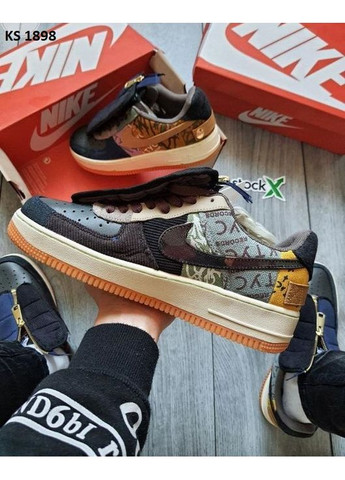 Цветные демисезонные кроссовки мужские nike air force low jack cactus найк аир форс 1 премиум No Brand