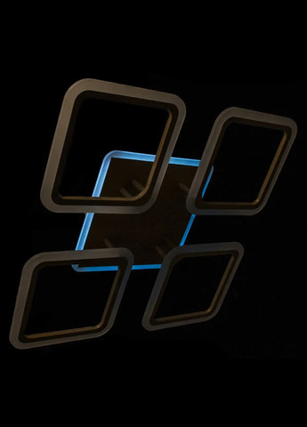 Потолочная люстра Led P5YH065/4/WOOD коричневая с пультом Прометей 062022 (316464164)