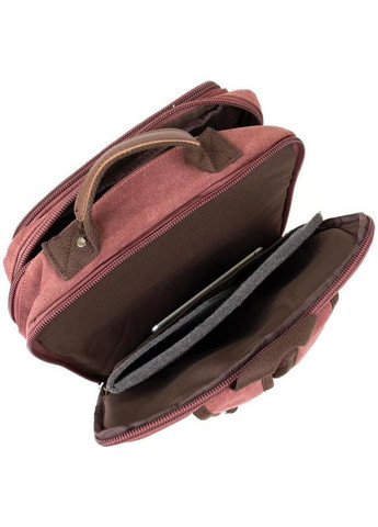 Рюкзак женский тканевый 21 л городской спортивный с отделением для ноутбука средний Малиновый 39766 Vintage (355884760)