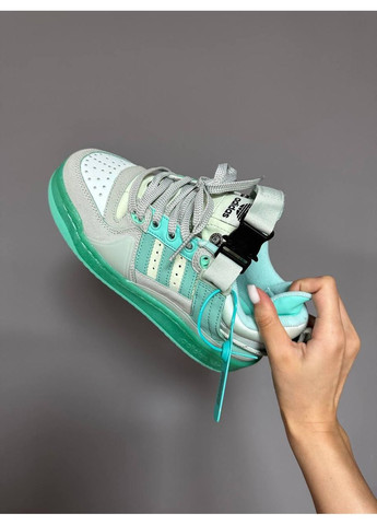 КРОСІВКИ ЖІНОЧІ ADIDAS FORUM X BAD BUNNY MINT АДІДАС ФОРУМ БЕД БАННІ No Brand зелені демісезони (368887775)