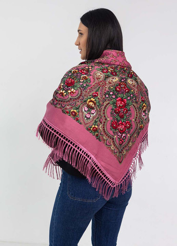 Платок украинский с бахромой "Пион" 100х100 см. Homedec - (322399990)