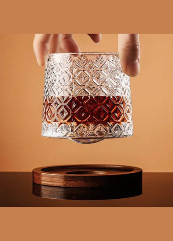 Склянка оберова з бамбуковою підставкою, 270 мл (рандомний вибір дизайну) Olens (292131539)