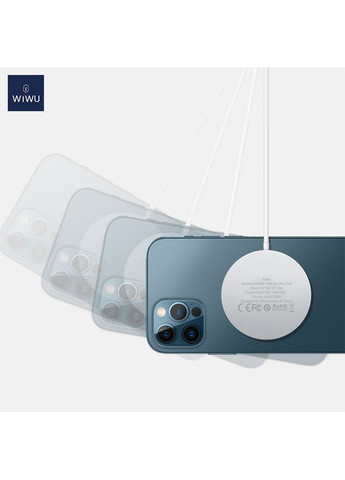 Беспроводное зарядное устройство Wi-W009 Magnetic Wirless White (6976195091595) WIWU (382901433)
