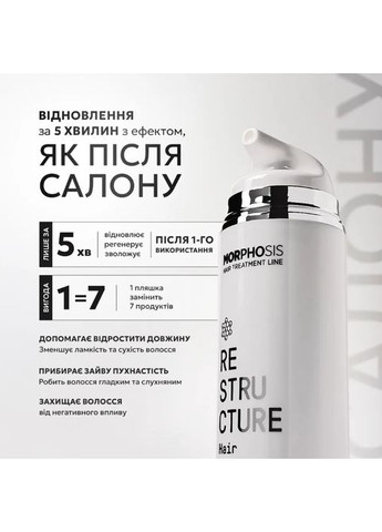 Эликсир для быстрой реконструкции волос Morphosis Restructure Hair Beauty Elixir 150 ml Framesi (361072088)