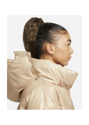 Бежева парка жіноча w nsw tf city hd parka beige dh4081-200 Nike