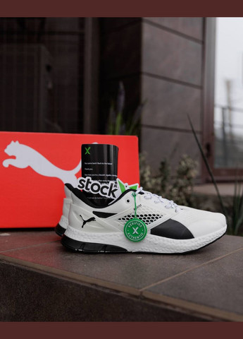 Черно-белые демисезонные кроссовки мужские No Brand